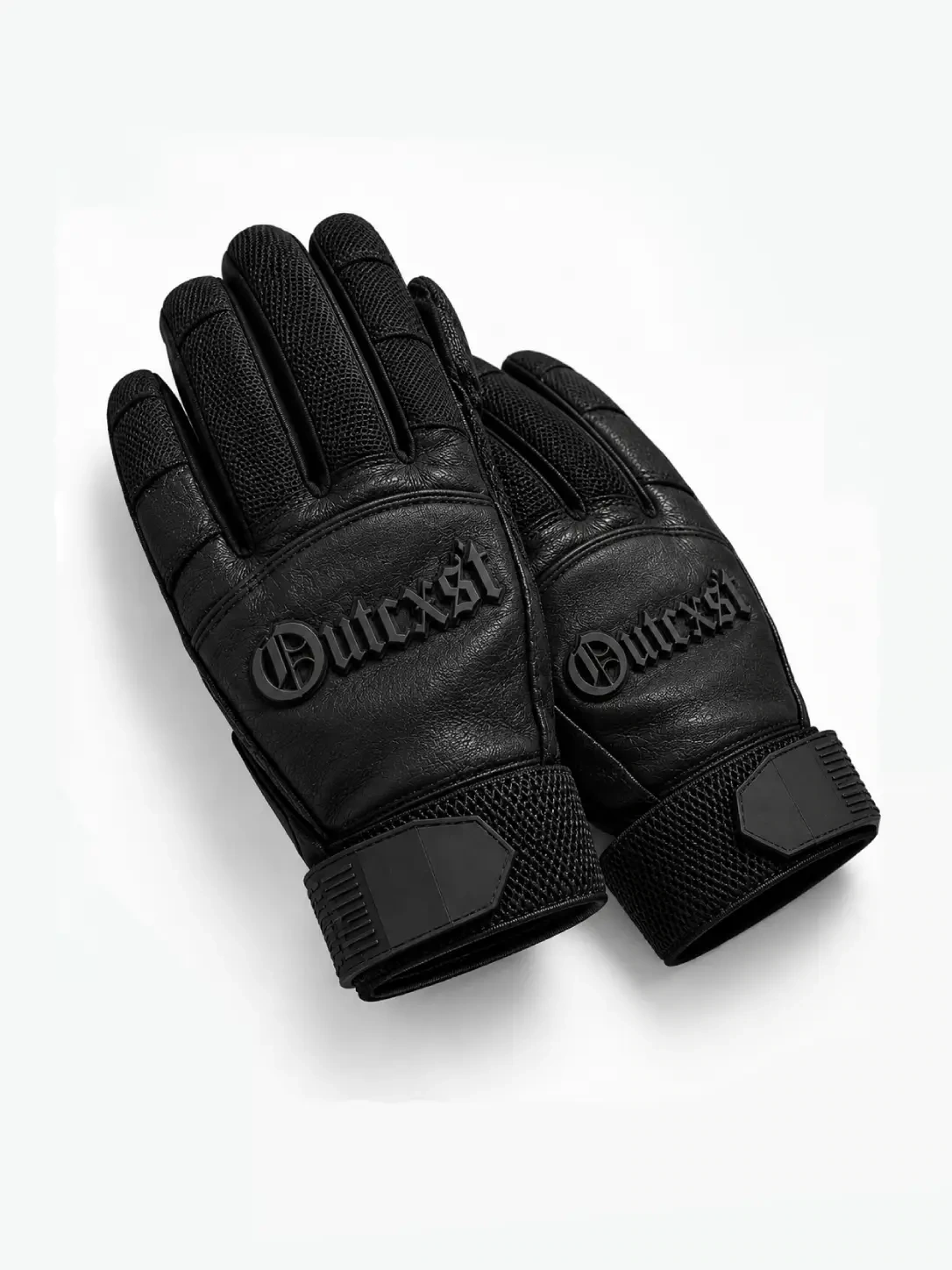 Faux leather gloves - Angled pair