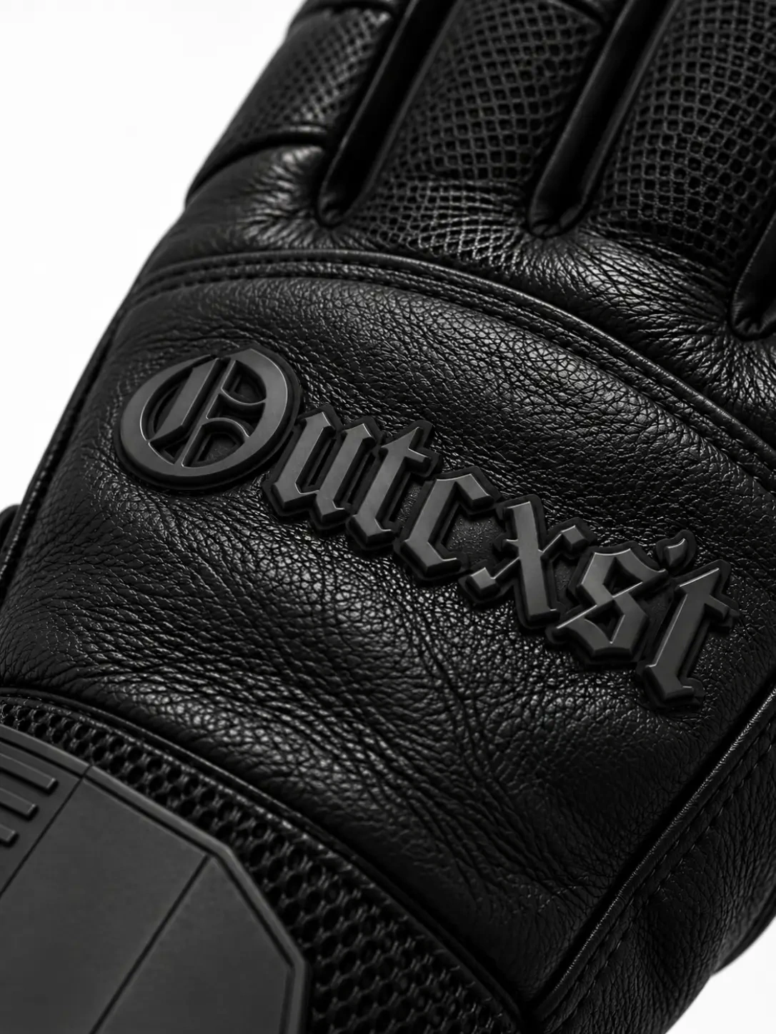Faux leather gloves - Logo macro